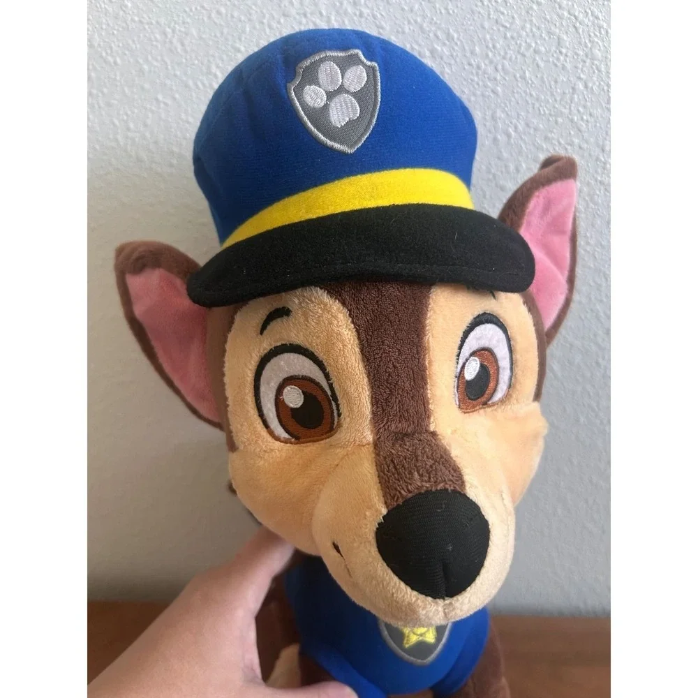 Nickelodeon Paw Patrol Chase Police Dog Plush Stuffed Animal Blue Uniform